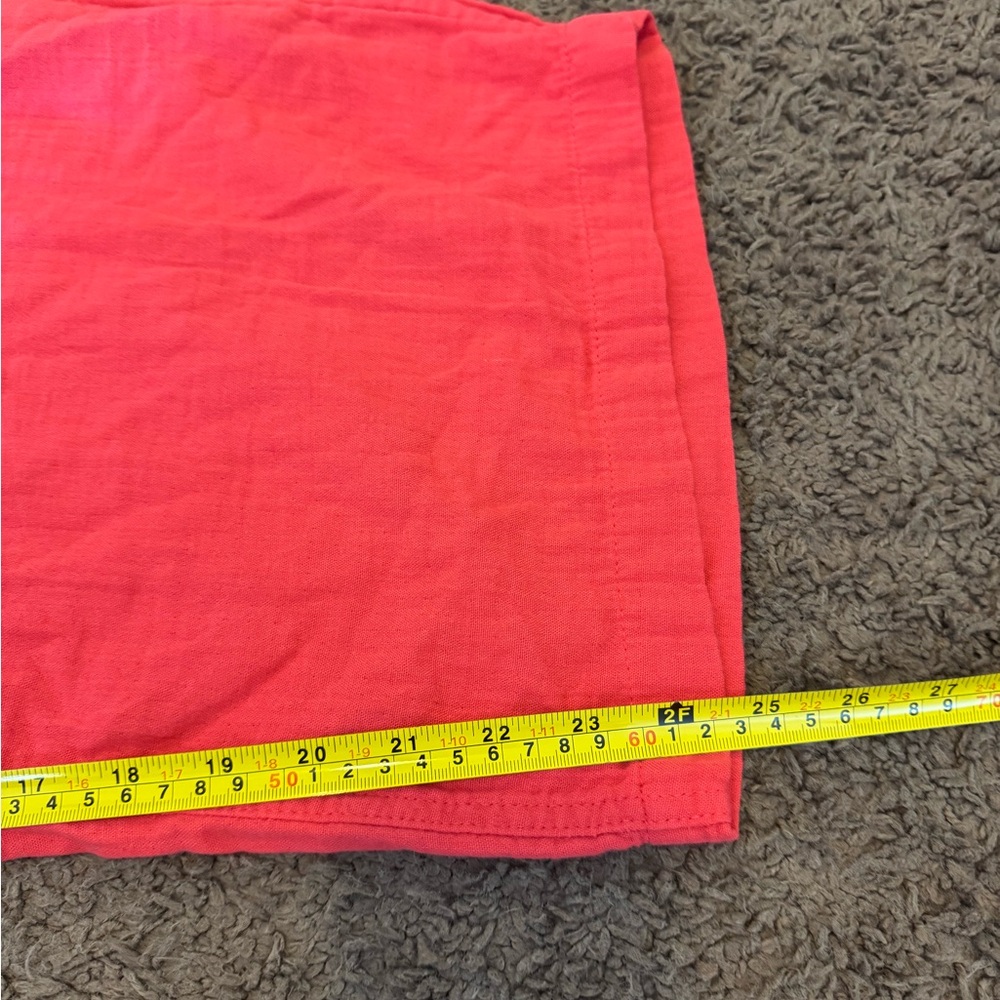 2 FOR $20 Old Navy Bright Orange Crop Pants Elastic Waist High Rise Casual L - Picture 6 of 8